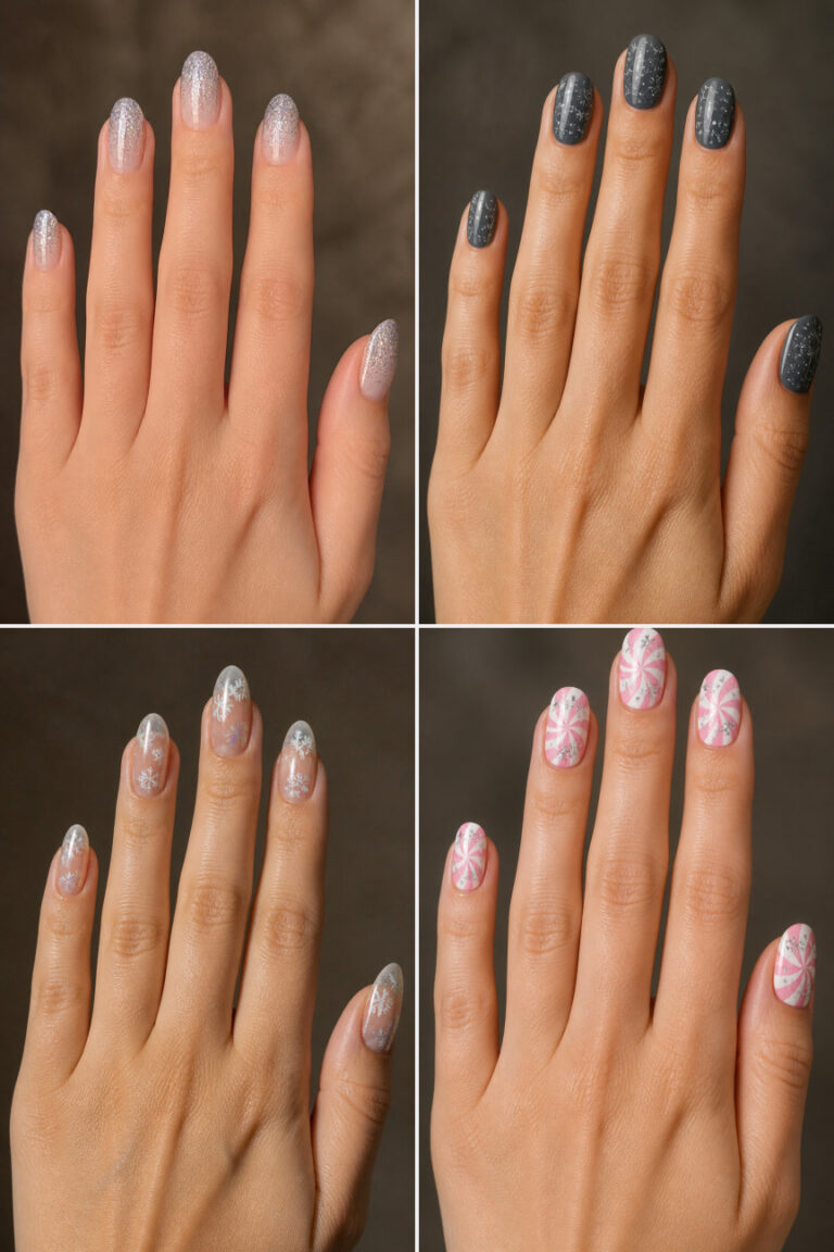 15 Cute Snowflake Nail Ideas for Winter