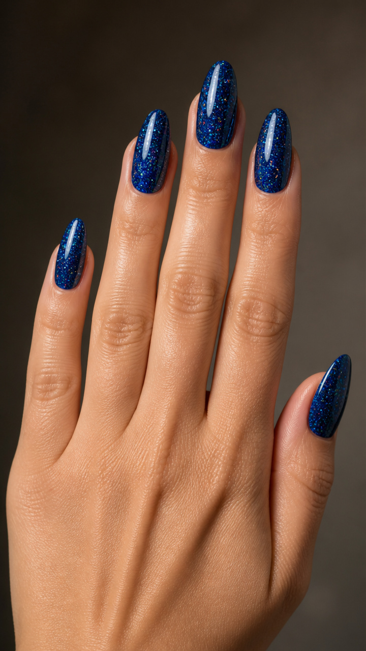 Sapphire Holographic Glitter Dip