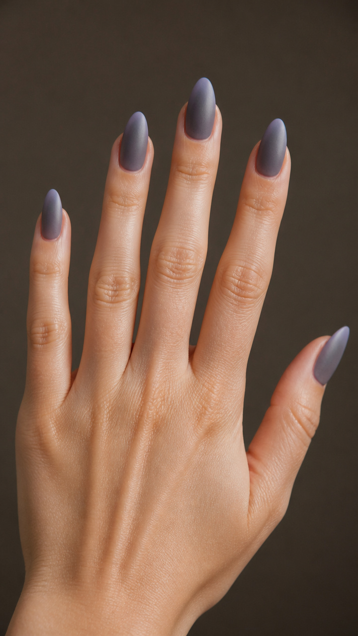 Charcoal Base with Faint Lavender Veil