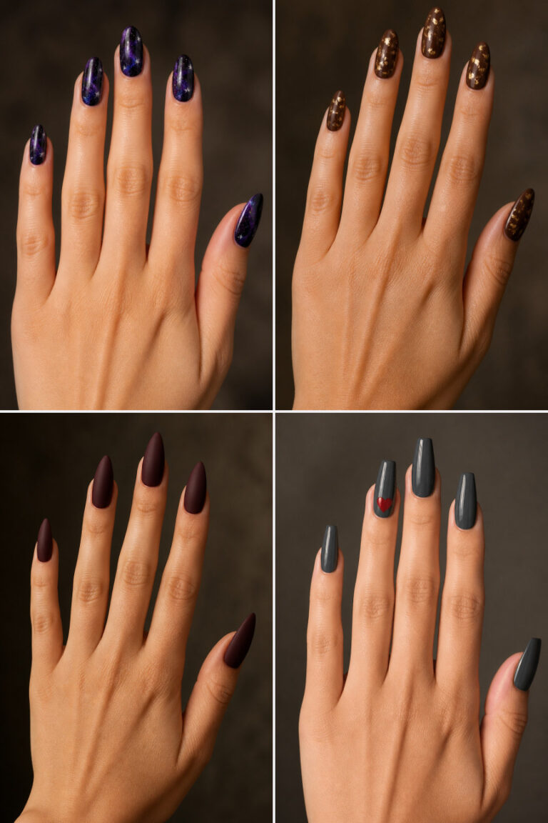 15 Dark Valentine’s Nail Designs