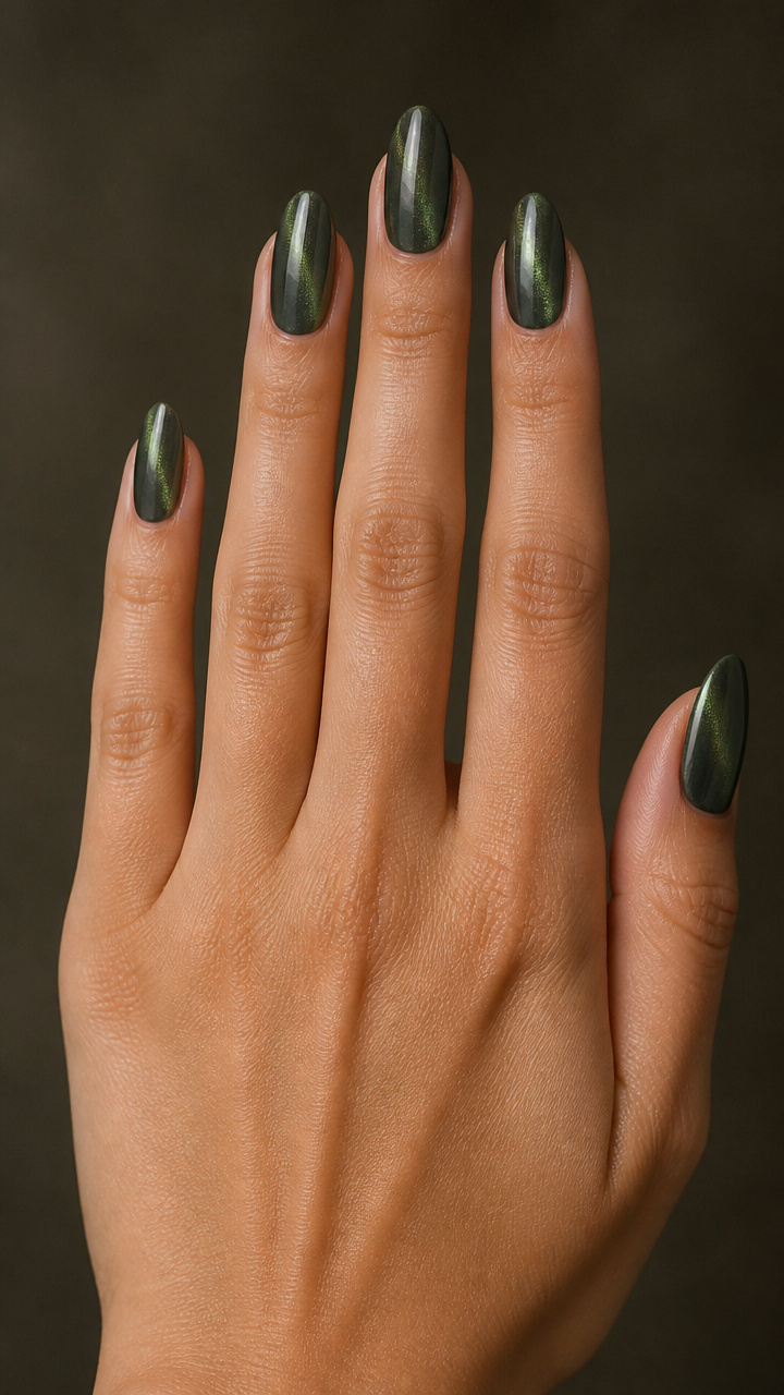 Forest Ash Almond with Emerald Ghost