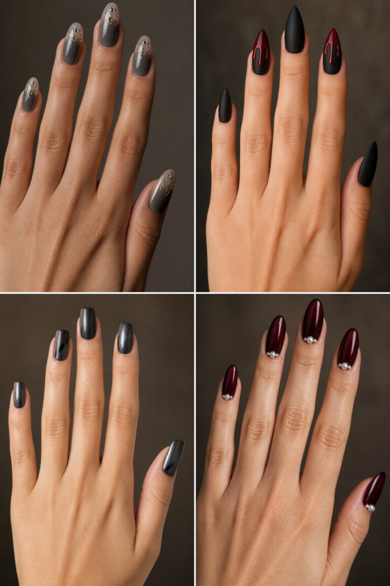 15 Dark Winter Nail Ideas