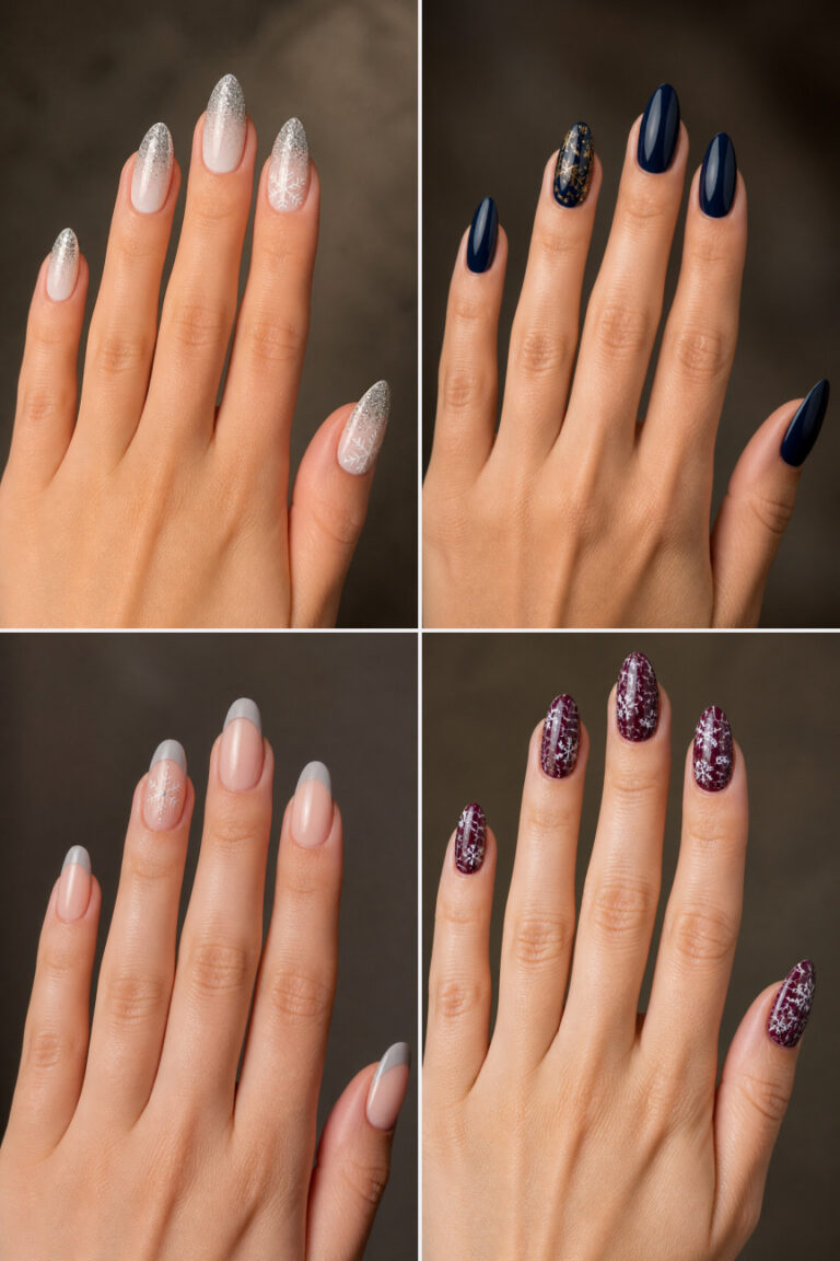 15 Elegant Snowflake Nail Ideas