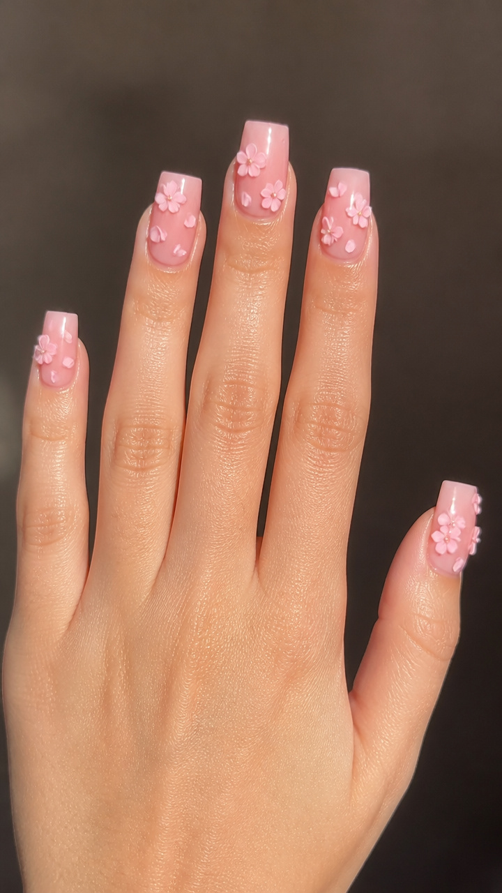 Cherry Blossom Pink with 3D Petals