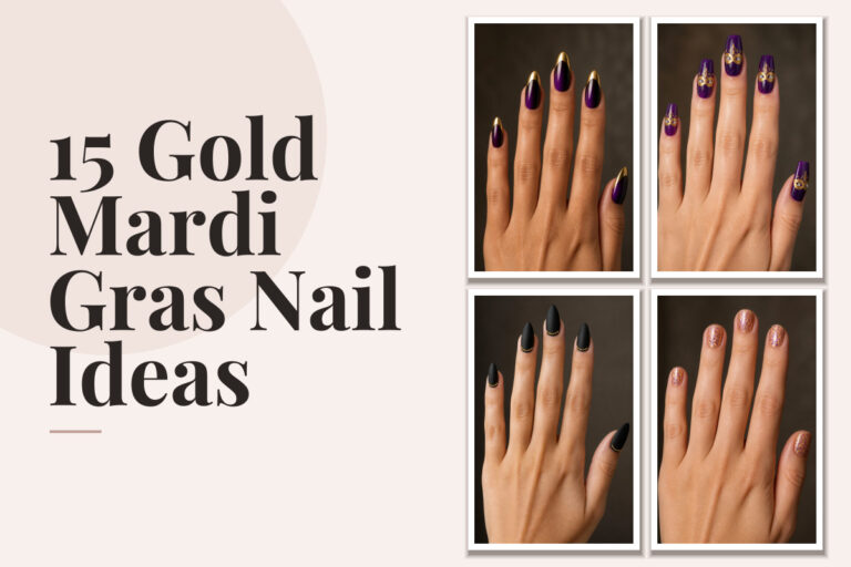 15 Gold Mardi Gras Nail Ideas