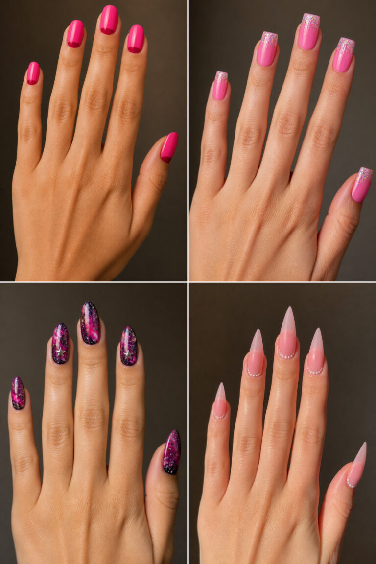 15 Hot Pink Valentine’s Nail Ideas