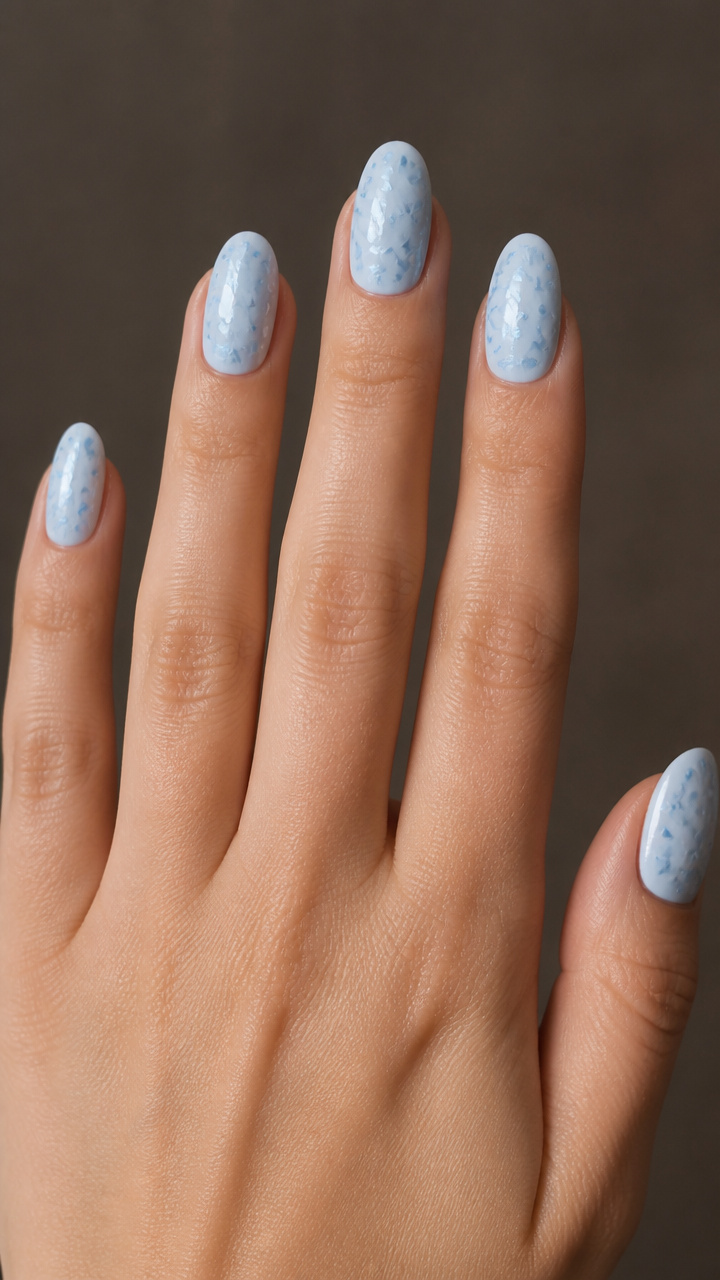 Chipped Ice Effect with Matte Top Coat