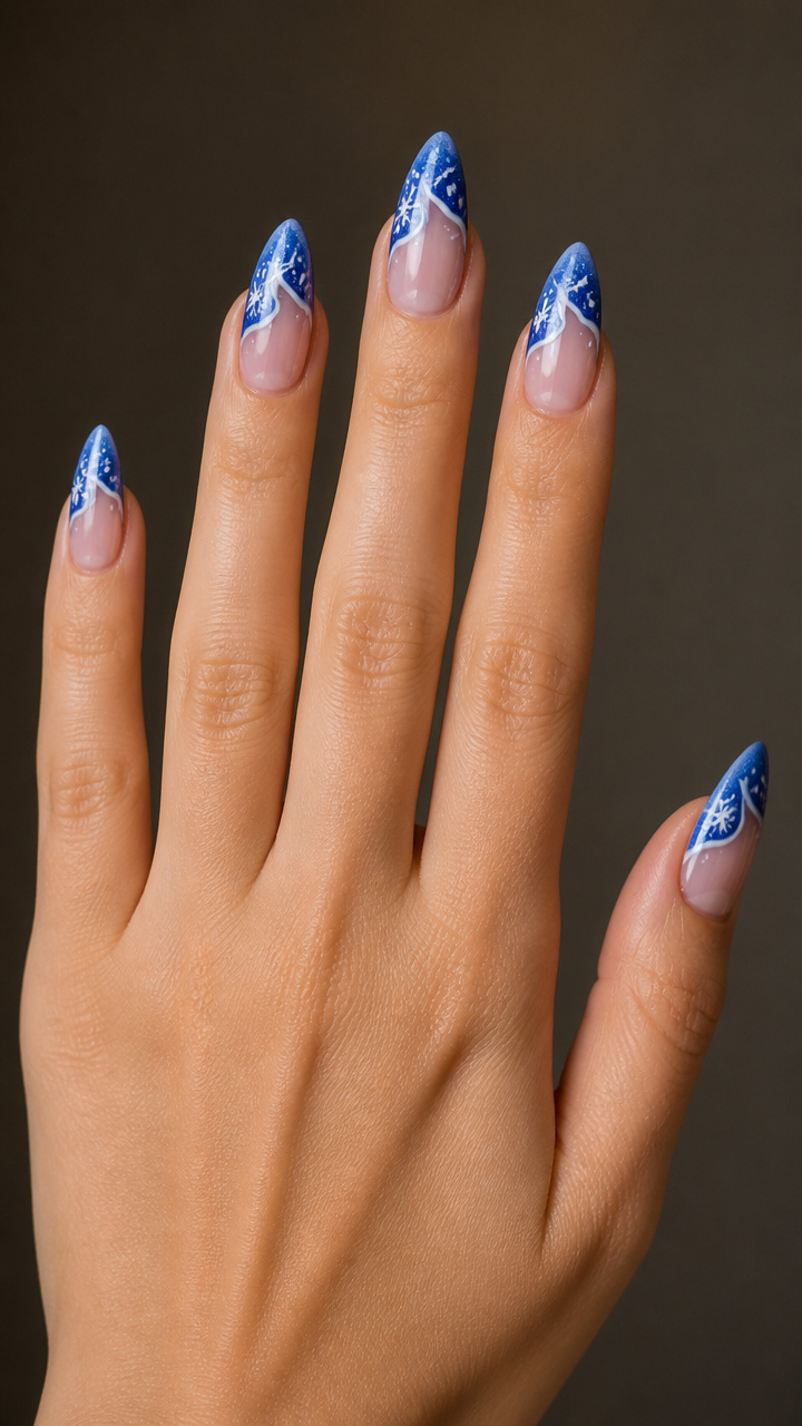 Cobalt Frost Tips with White Liner Detail