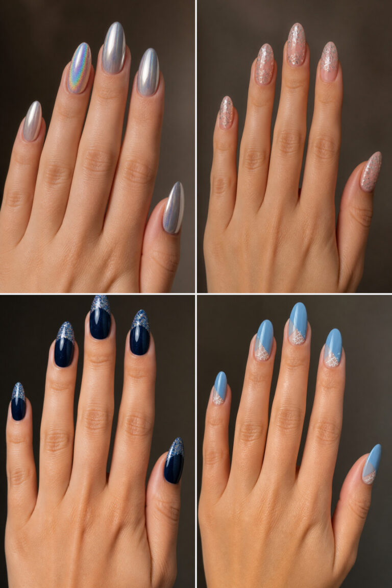 15 Icy Snowflake Nail Ideas