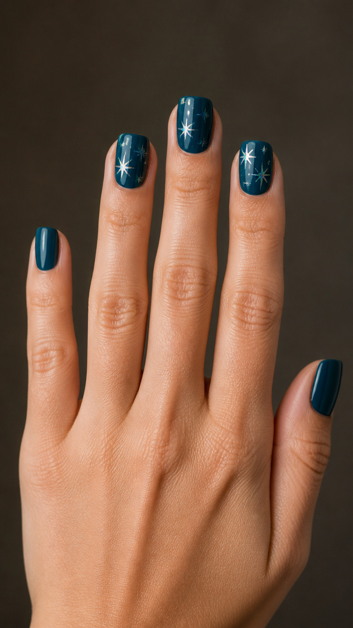 Deep Teal with Holographic Decals