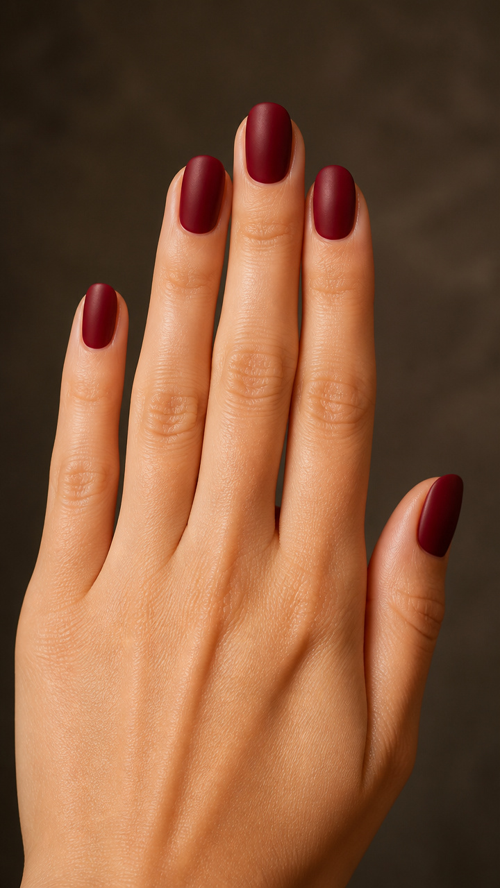 Cranberry Glaze with Matte Topcoat