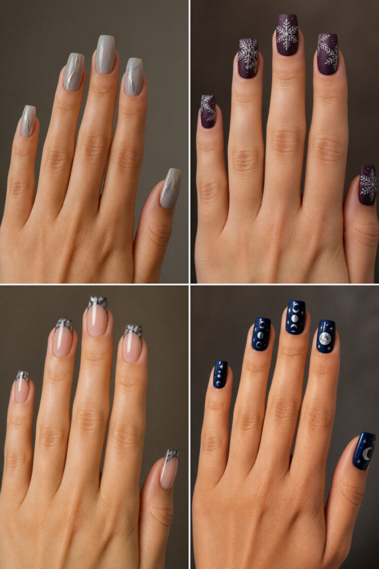 15 January Nail Ideas for Square Nails