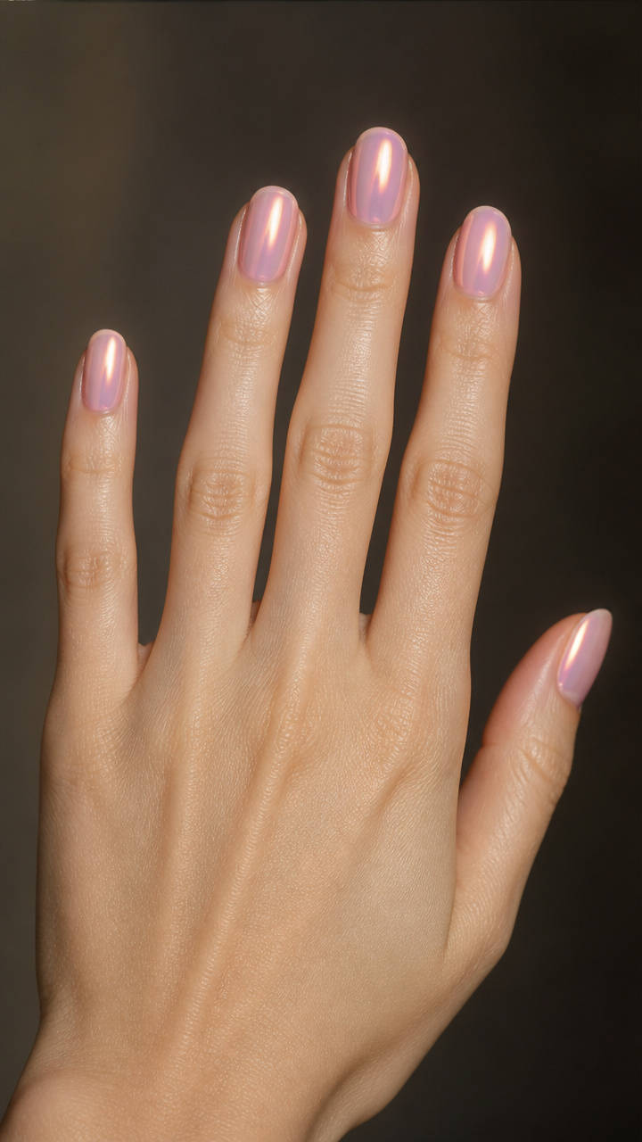 Iridescent Sheer Pink Overlay