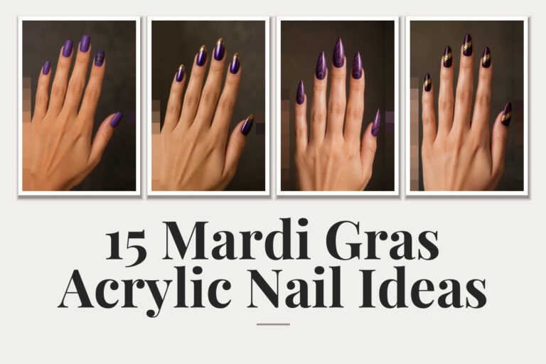 15 Mardi Gras Acrylic Nail Ideas