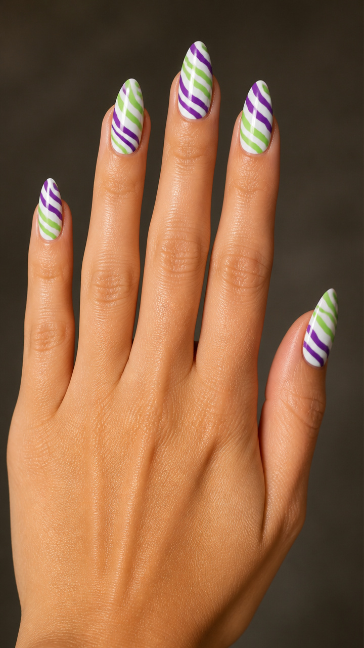 Zebra Stripe Accents in Carnival Colors