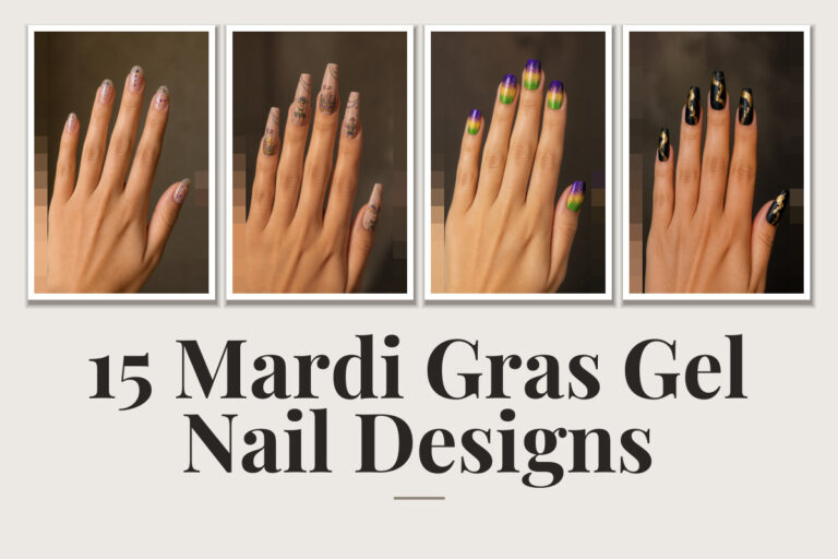 15 Mardi Gras Gel Nail Designs