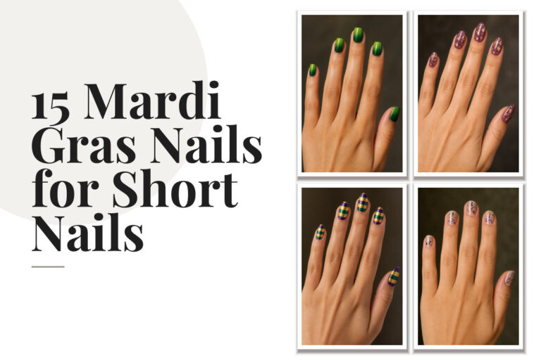 15 Mardi Gras Nails for Short Nails