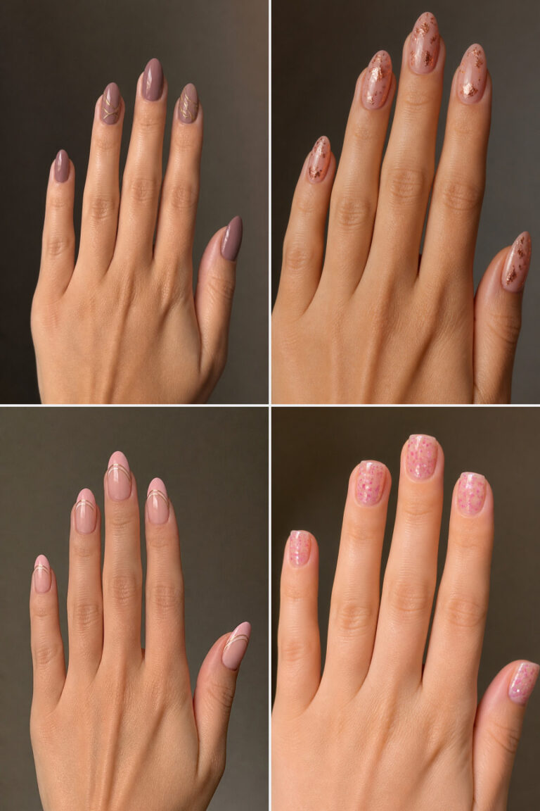 15 Pink January Nail Designs