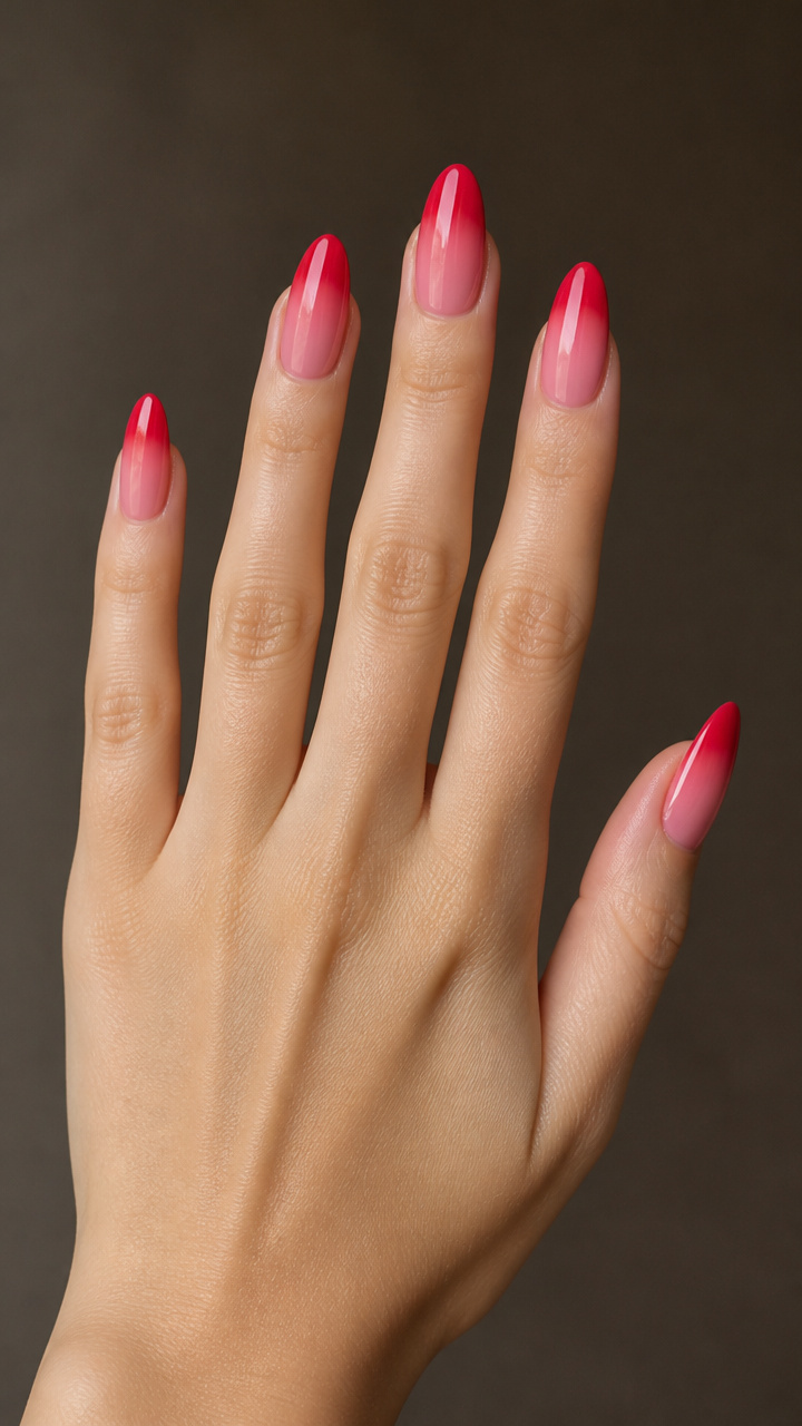 Two-Tone Love Gradient: Pink to Red