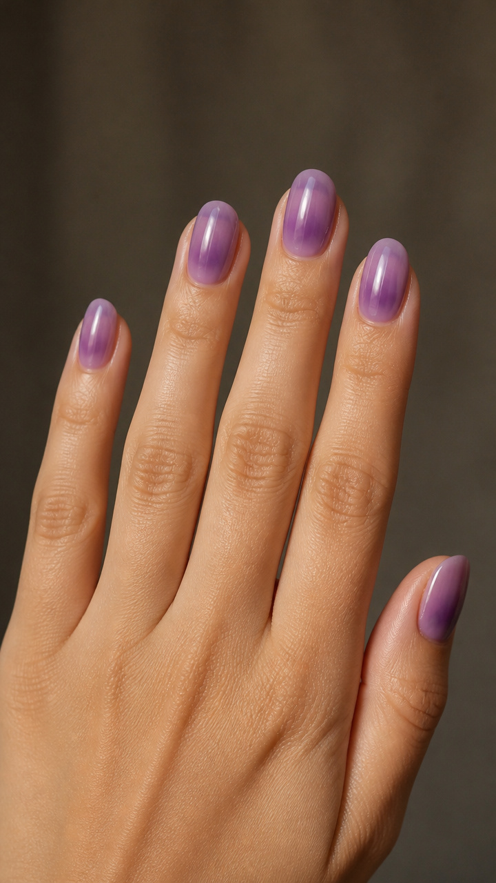 Frosted Grape Jelly Glaze Over Matte Base