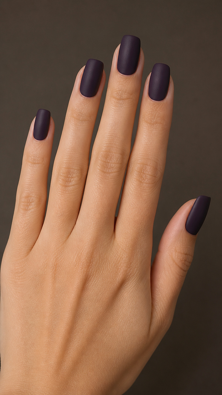 Charcoal Grape with Matte Top Coat