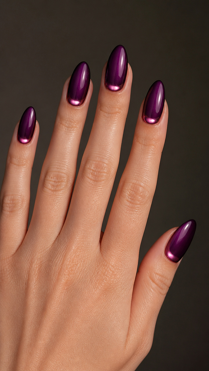 Grape Jelly Glaze with Chrome Inner Corners