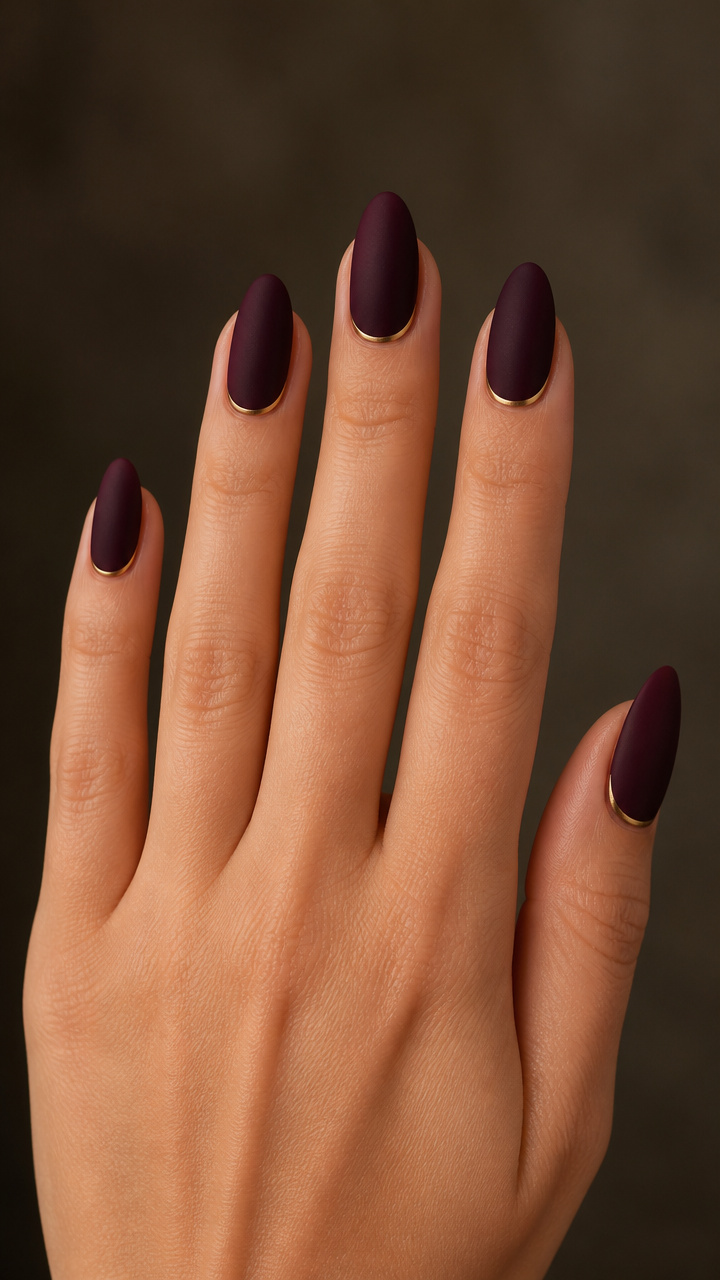 Velvet Touch Dark Plum with Gold Halo