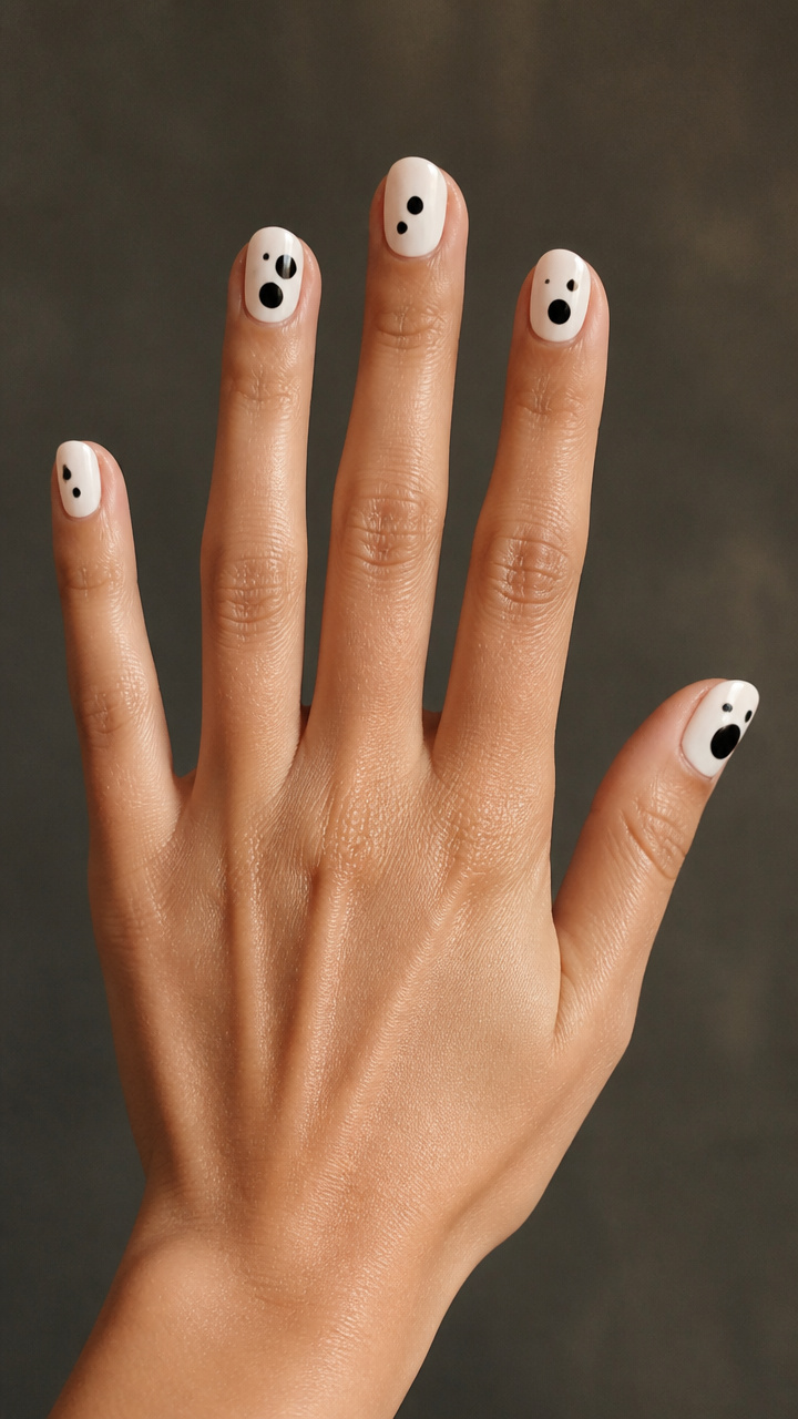 Black and White Abstract Dots