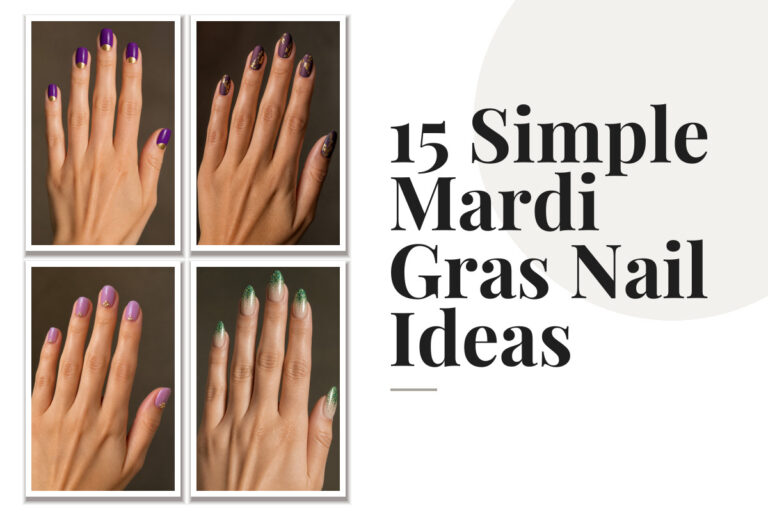 15 Simple Mardi Gras Nail Ideas