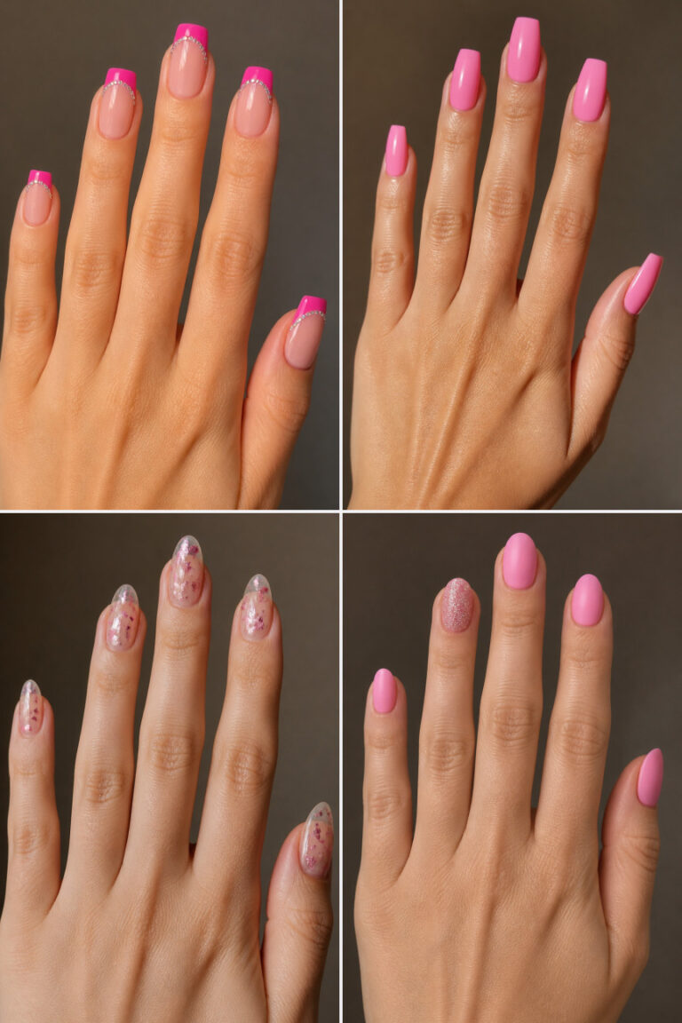 15 Simple Pink Valentine’s Nail Ideas