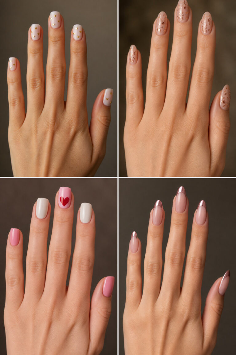 15 Simple Valentine’s Nail Ideas