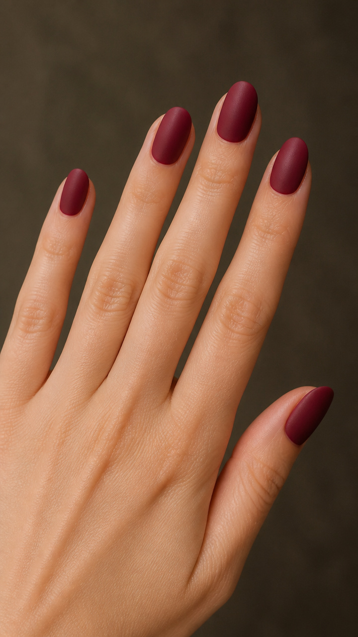 Cranberry Glaze with Matte Top Coat