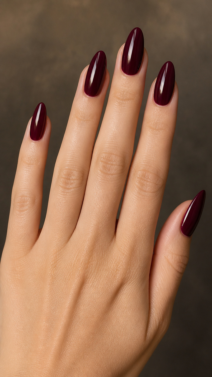 Plum Wine Soak-Off Gel with Shine