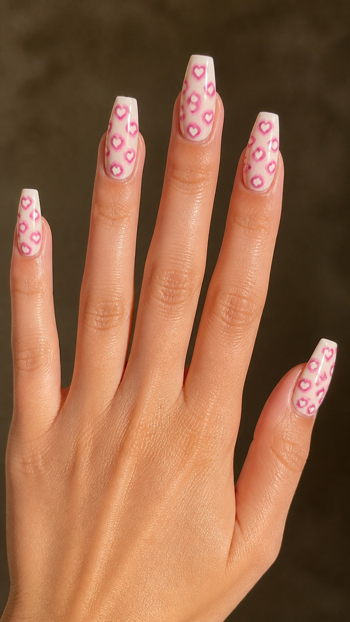 Pink Leopard Print with Heart Paws
