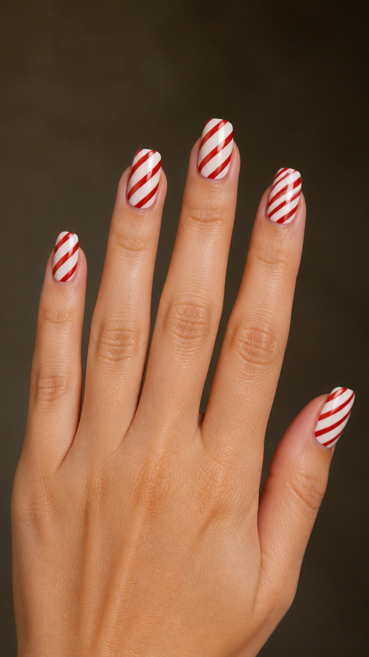 Red and White Candy Cane Stripes