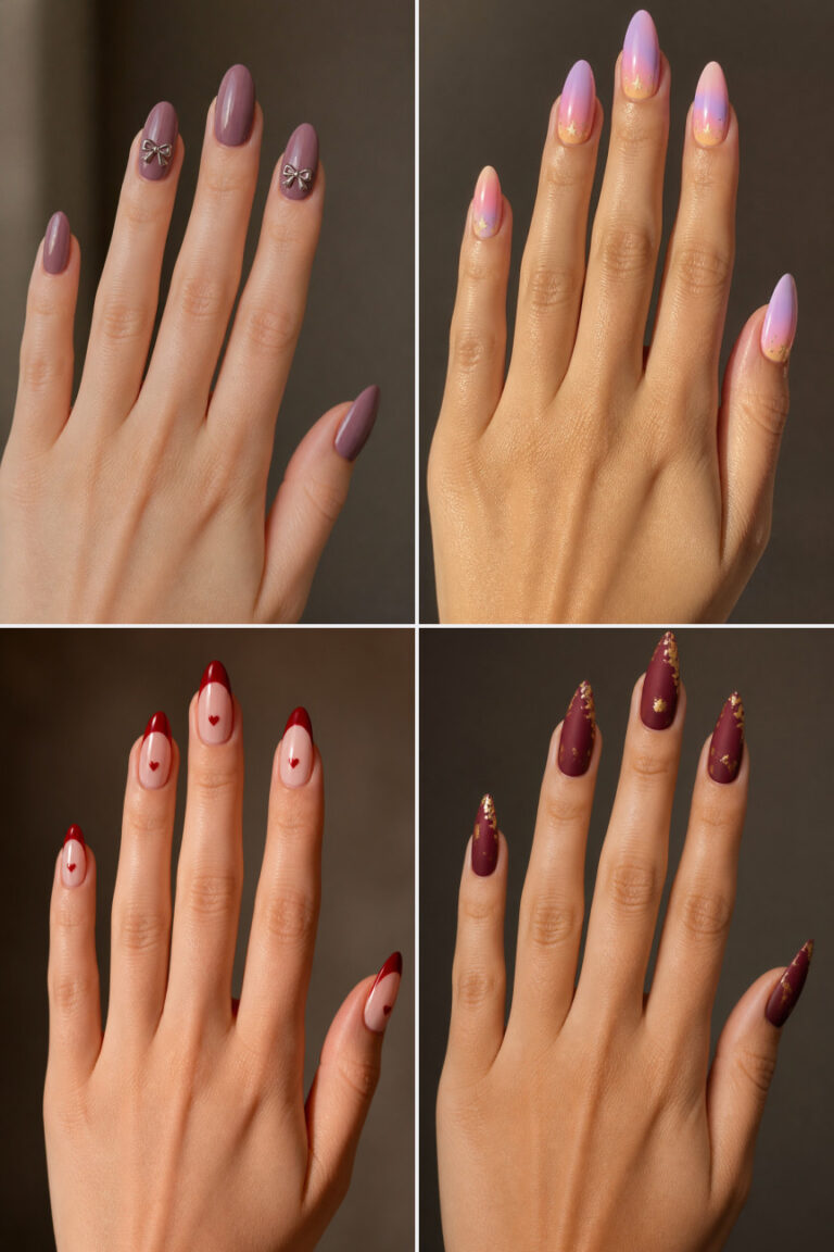 15 Valentine’s Nail Designs for Almond Nails