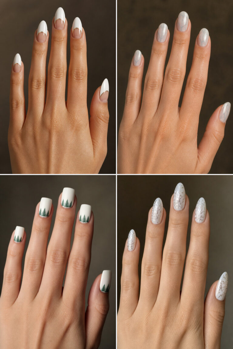 15 White Winter Nail Designs