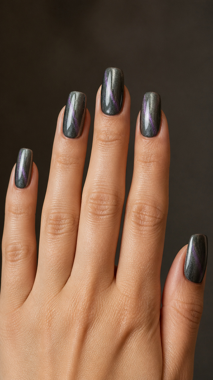 Charcoal Gray with Dual-Tone Magnetic Lines