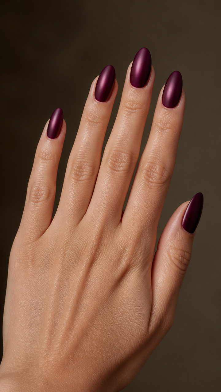 Deep Plum Chrome with Matte Top Coat