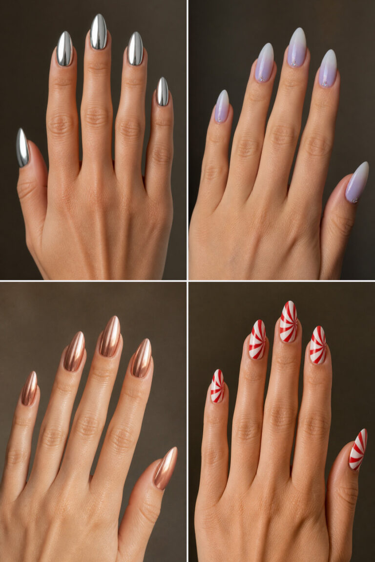 15 Winter Gel Nail Ideas for Almond Nails