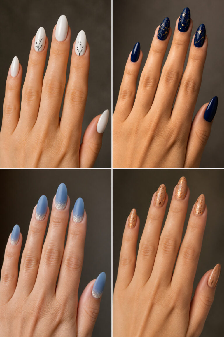 15 Winter Nail Designs for Almond Nails