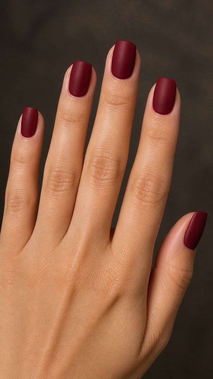 Cranberry Glaze with Matte Topcoat