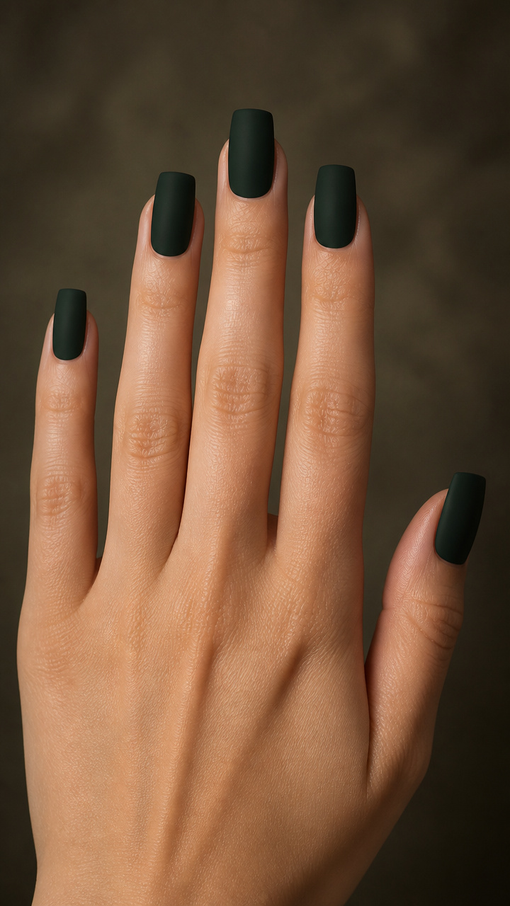 Blackened Forest Green with Matte Top