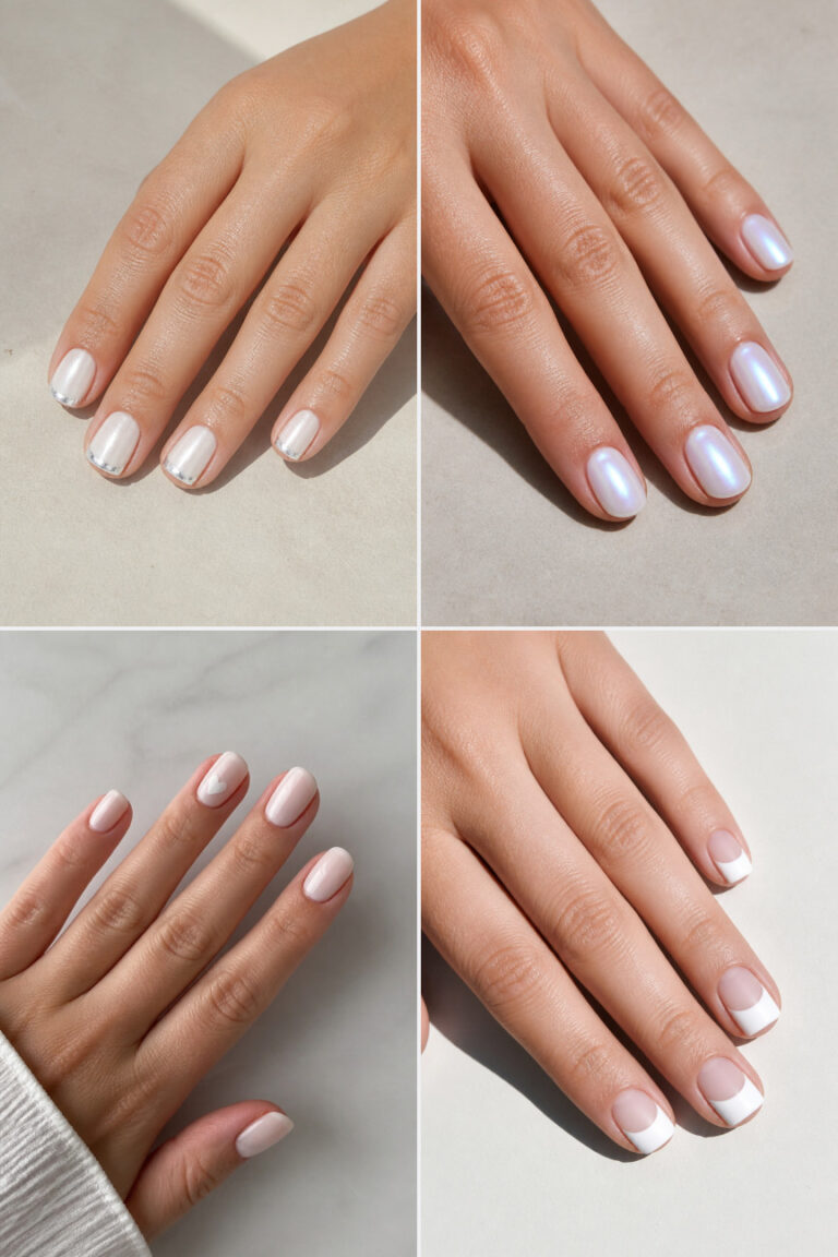 20 Short White Nail Ideas That Are Minimal Yet Stunning