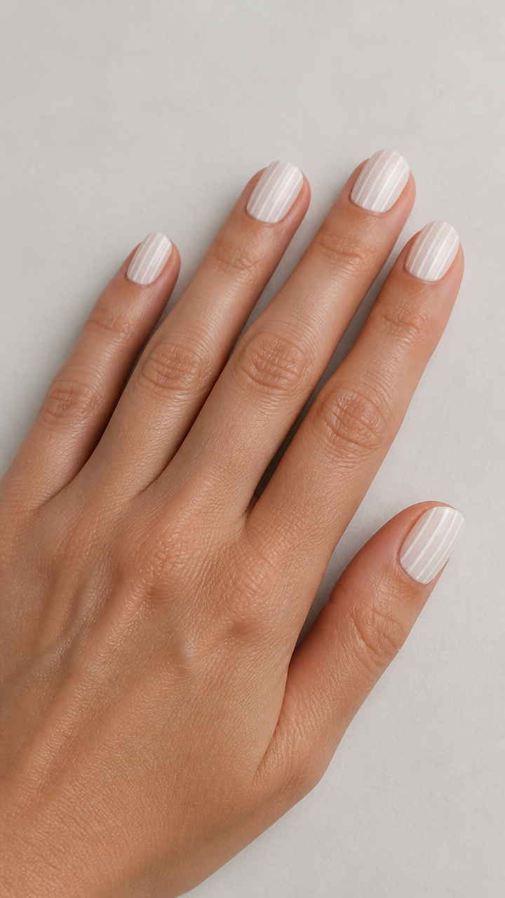 White Pinstripe Vertical Lines
