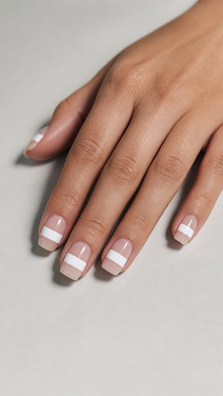 White Striped Wraparound Band
